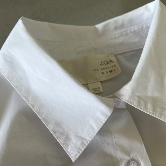 JOA Ruffle cuff Button Down Shirts White size M - Picture 5 of 8